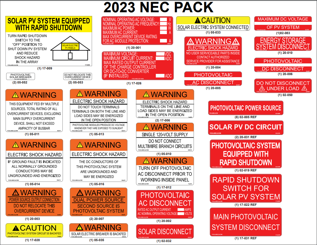 2023 NEC Sticker Pack