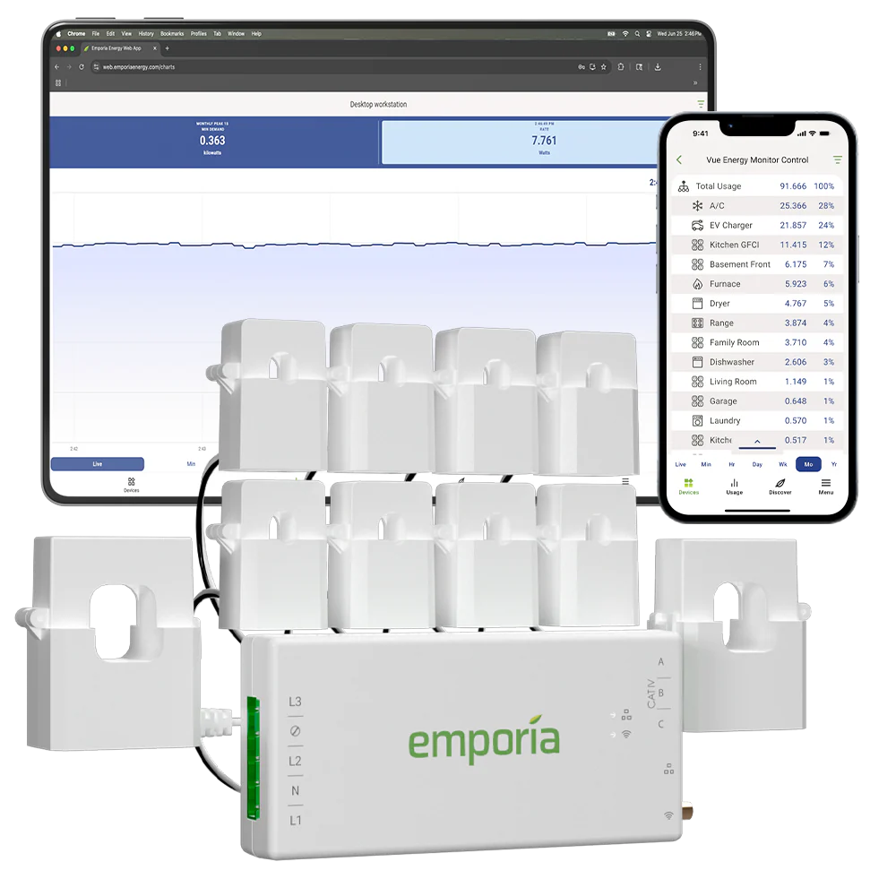 Emporia Vue 3 Home Energy Monitor 16 Sensors