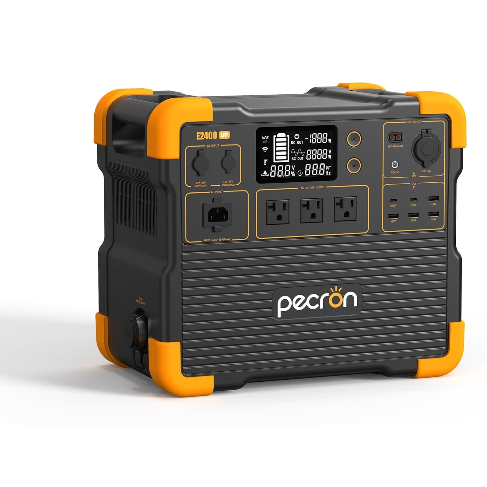 Pecron E2400LFP Portable Power Station (2048Wh, 2400W)