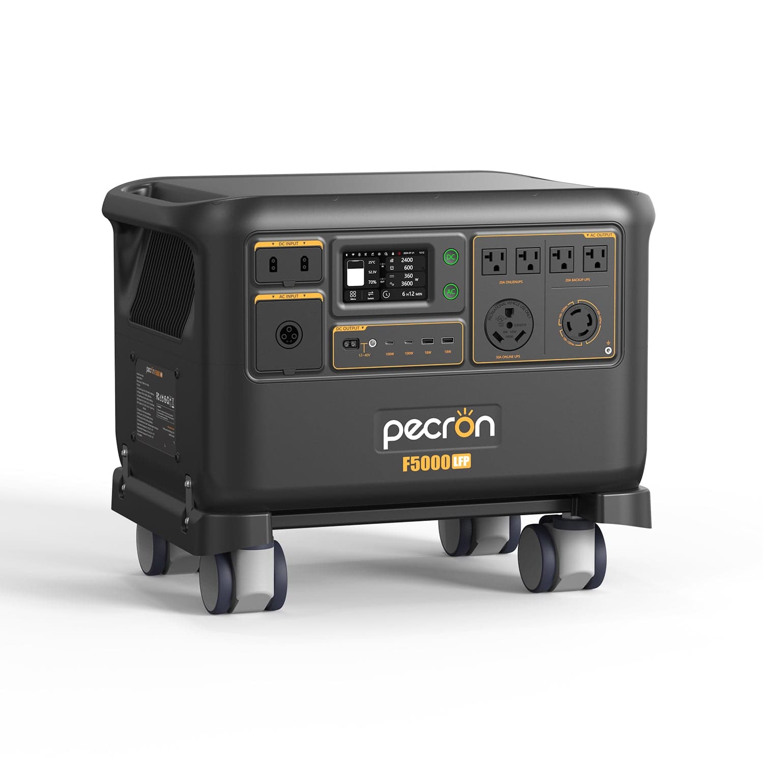Pecron F5000LFP Portable Power Station (5120Wh, 7200W 120/240V)
